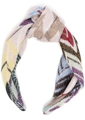 Missoni zig-wag print knit headband