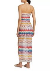 Missoni Zig-Zag Halter Drawstring Cover-Up