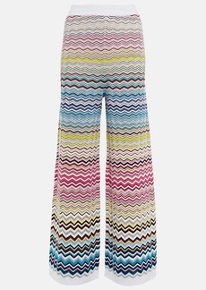 Missoni Zig-zag knit high-rise wide-leg pants