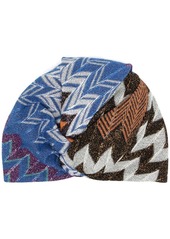 Missoni zig-zag knit turban