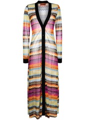 Missoni zig-zag knitted maxi dress