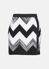 Missoni Zig-zag knitted miniskirt