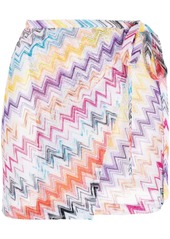 Missoni zig-zag pattern knitted skirt