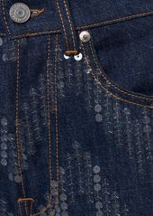 Missoni Zig Zag Sequined Denim Straight Jeans