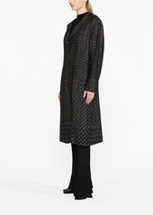 Missoni zig-zag single-breasted coat