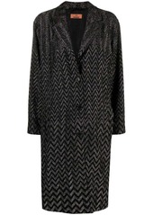 Missoni zig-zag single-breasted coat