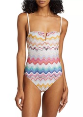 Missoni Zigzag Knit One-Piece Swimsuit