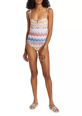 Missoni Zigzag Knit One-Piece Swimsuit