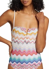 Missoni Zigzag Knit One-Piece Swimsuit