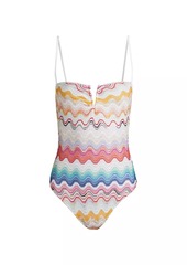 Missoni Zigzag Knit One-Piece Swimsuit