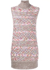 Missoni zigzag-knit roll-neck jumper dress