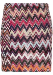 Missoni zigzag knitted mini skirt