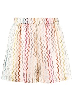 Missoni zigzag knitted shorts