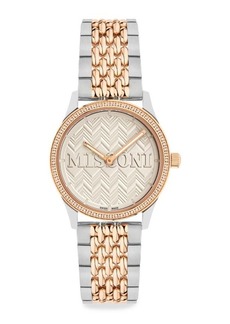 Missoni Zigzag Lover IP Two Tone Gold Stainless Steel Bracelet Watch