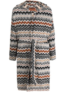 Missoni zigzag-pattern bathrobe