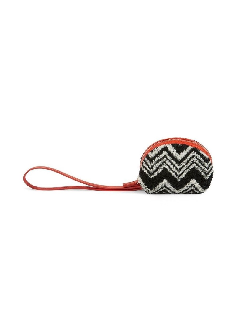 Missoni zigzag-pattern coin case