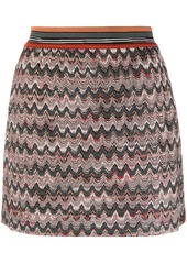Missoni zigzag pattern knit skirt