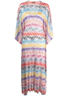 Missoni zigzag-pattern long-sleeve dress