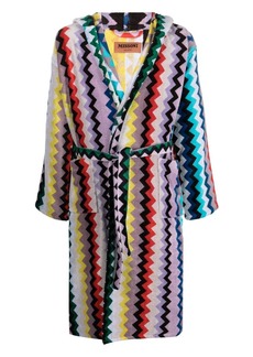 Missoni zigzag-print bath robe