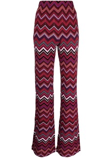 Missoni zigzag-print high-waisted trousers