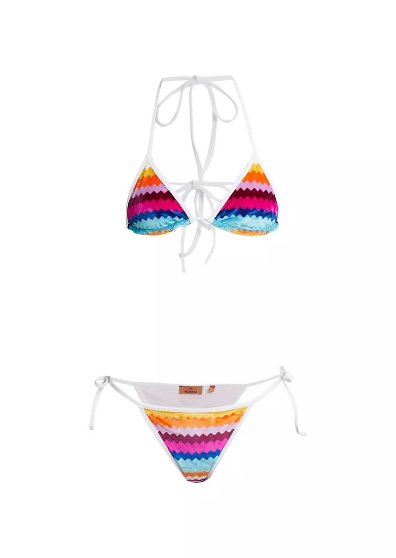 Missoni Zigzag Velvet String Bikini