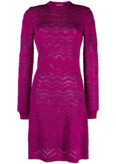 Missoni zigzag wool-blend dress