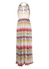 Missoni zigzag-woven long dress