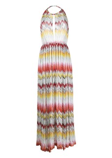 Missoni zigzag-woven long dress