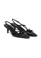 Miu Miu 55mm buckle-embellished slingblack pumps