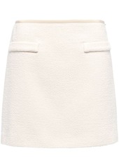 Miu Miu bouclé tweed mini skirt
