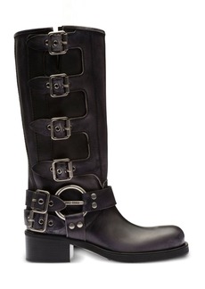Miu Miu buckle-detail leather boots