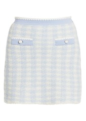 Miu Miu Cashmere & Silk Boucle Knit Mini Skirt