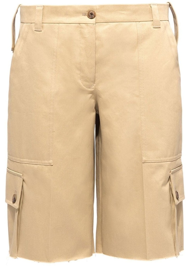 Miu Miu cotton chino bermuda shorts