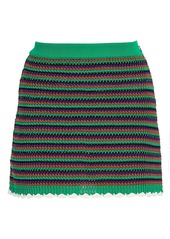 Miu Miu Crochet Wool Mini Skirt