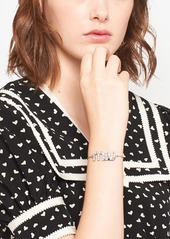 Miu Miu crystal-embellished logo bracelet