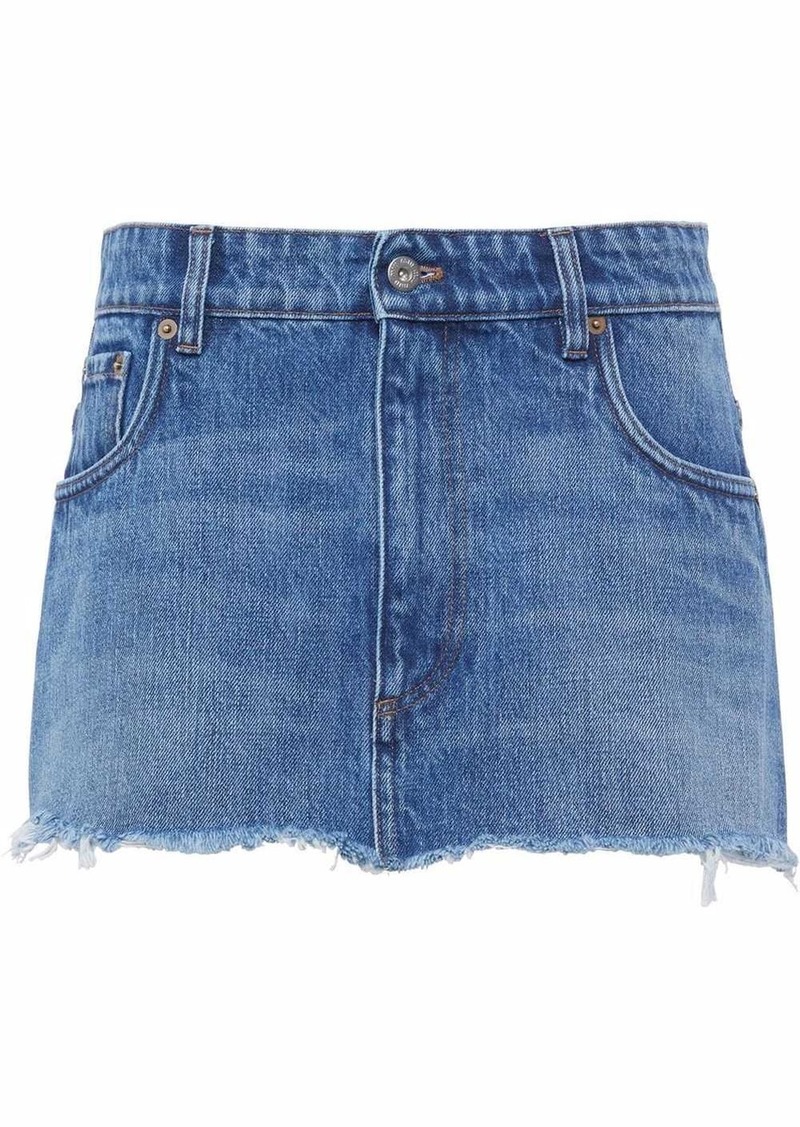 Miu Miu denim mini skirt