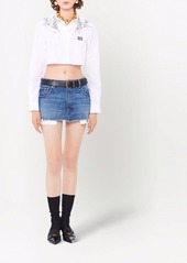 Miu Miu denim mini skirt