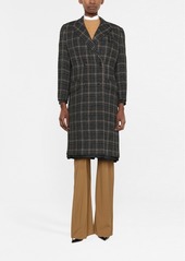 Miu Miu double-breasted plaid coat