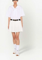 Miu Miu embroidered cotton shirt