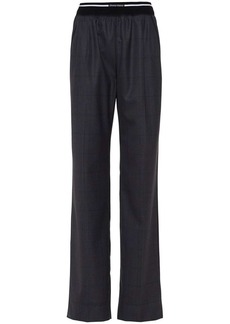 Miu Miu Glen plaid-check trousers