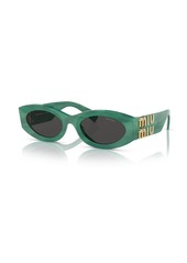 Miu Miu Glimpse oval-frame sunglasses