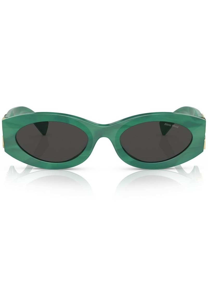 Miu Miu Glimpse oval-frame sunglasses