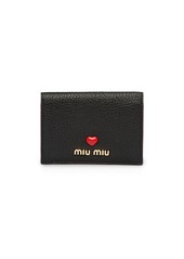 Miu Miu heart cardholder
