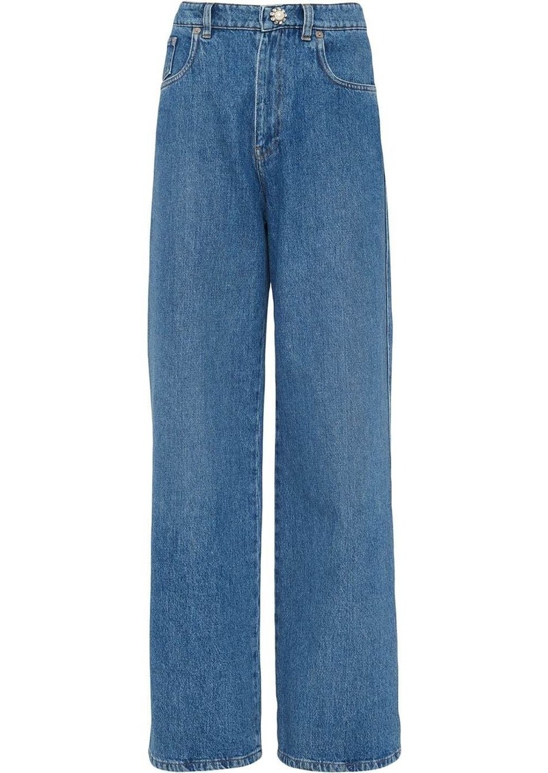 Miu Miu high-waist wide-leg jeans