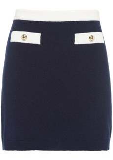 Miu Miu high-waisted cashmere miniskirt