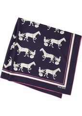 Miu Miu horse and carriage print scarf