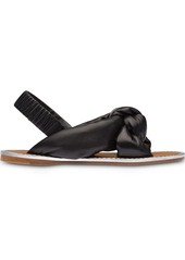Miu Miu knotted nappa-leather padded sandals