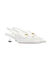 Miu Miu leather penny 45mm loafers