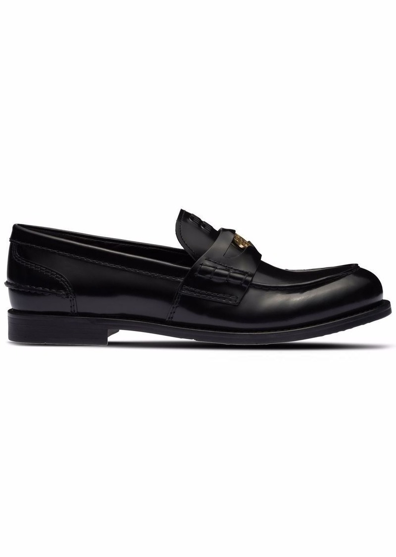 Miu Miu leather penny loafers