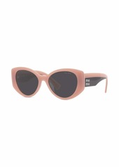 Miu Miu logo-arm cat-eye sunglasses